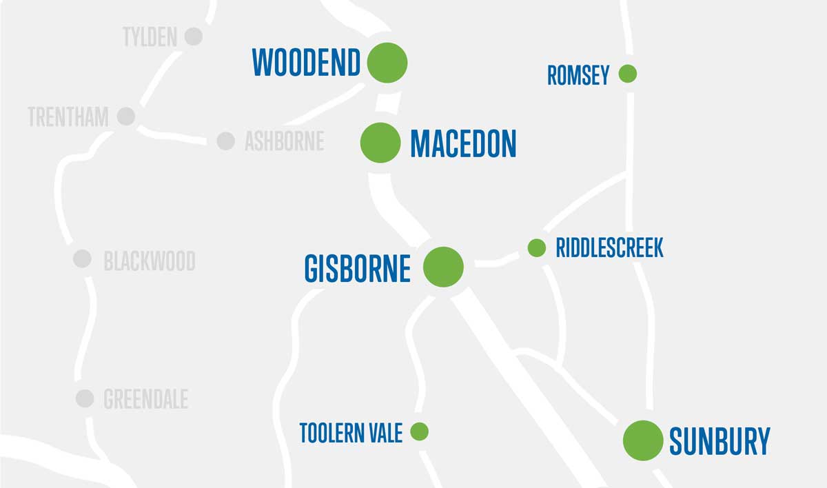 Emergency Electrician In Macedon Ranges Area   Map Macedon Area 1 